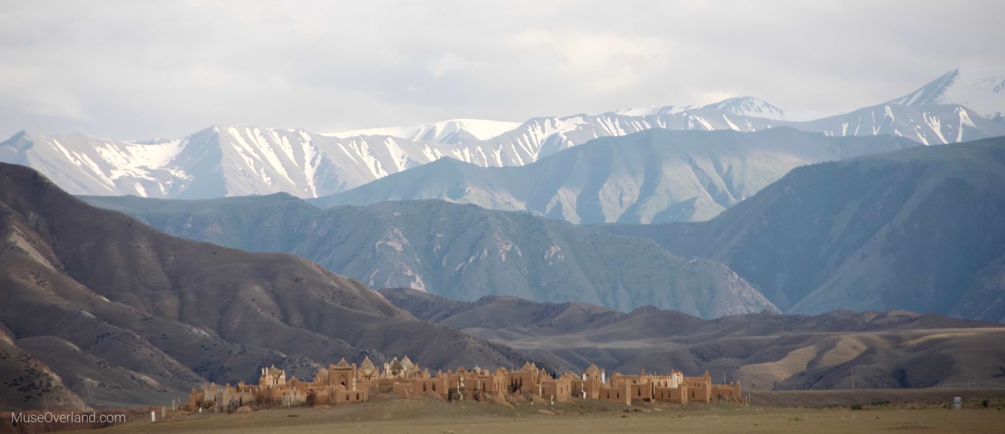 Kyrgyzstan Fergana mountains cemetery